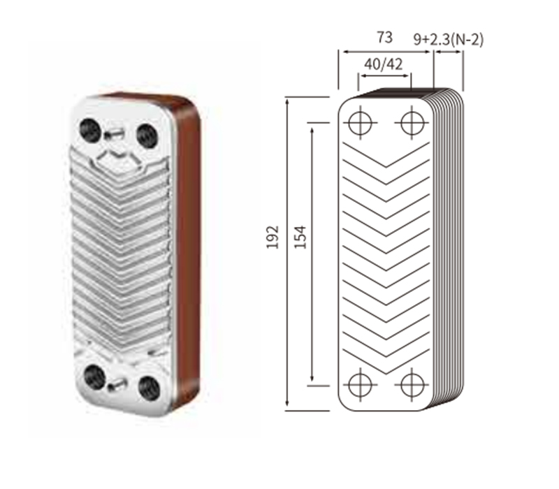 20445 Bộ trao đổi nhiệt phụ kiện du thuyền